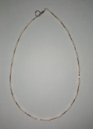Ніжне колье ожерельє ручна робота 42см