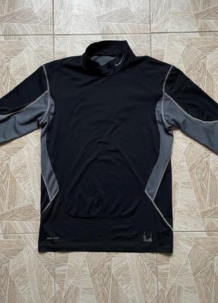 Спортивный термо лонгслив nike pro combat long sleeve xl black2 фото