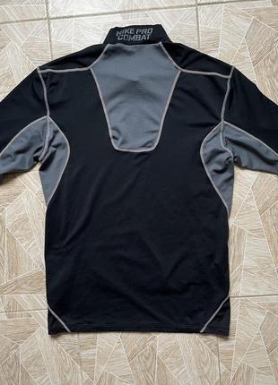 Спортивный термо лонгслив nike pro combat long sleeve xl black4 фото