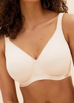 Шикарный нюдовый мягкий бюстгальтер микрофибра m&amp;s 🌺🌴🌺