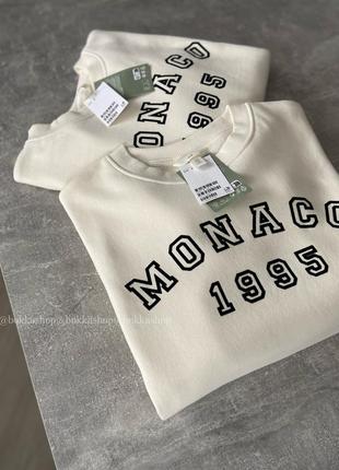 Світшот на флісі h&amp;m monaco