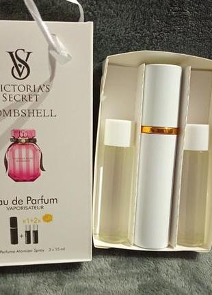 Мини парфюм женский с фермами набор victoria secret bombshell 3*15ml2 фото