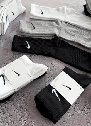 Мужские носки nike набор 3 штуки черные / белые / серые