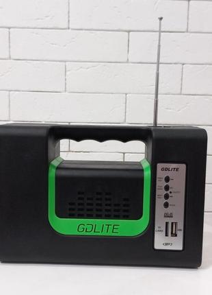 Gdlite 10 fm/mp3/bt solar+3led2 фото