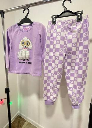 Теплая флисовая пижама primark на девочку 3-4 года