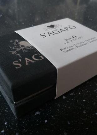 Браслет s´agapo, италия - натур кожа и сталь aisi 316, длина 52 см5 фото