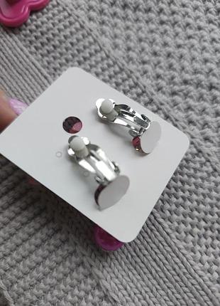 Детские клипсы розовые минные для ушей серьги красивые для девочки девушек украшения...