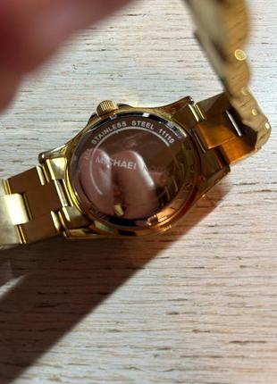 Michael kors gold-tone oversize men's watch3 фото