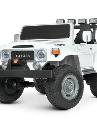 Детский электромобиль джип bambi m 4968eblr-1 (24v) toyota белый