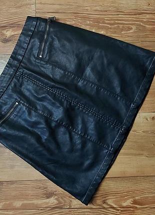💐чорна спідниця з шкір.заступника george