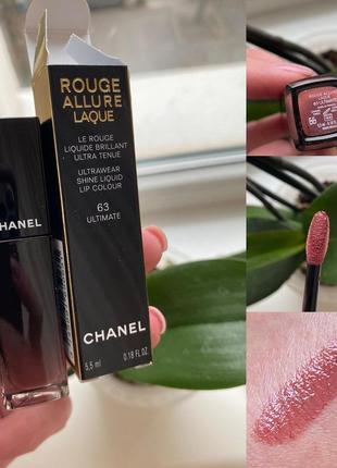 Chanel rouge allure laque №63