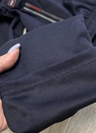Однотонные трикотажные спортивные штаны черные синие мужские спортивные брюки трикотаж hetai весна лето осень5 фото