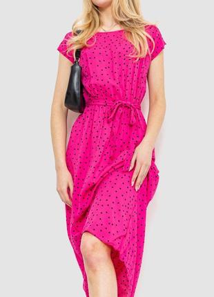 Платье в горох, цвет розовый, 214r055-12 фото