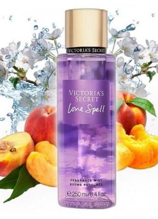 Спрей victoria's secret love spell body spray new collection