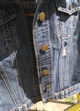 Джинсовка джинсовая куртка укороченная incity6 фото