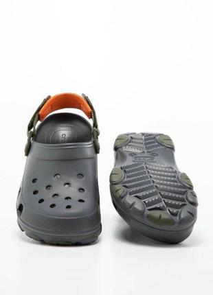 Крокс класік клог алл терейн сірі crocs classic all terrain clog slate grey/multi3 фото