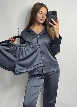 Шелковый комплект 3-ка