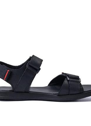 Мужские кожаные сандалии e-series black9 фото