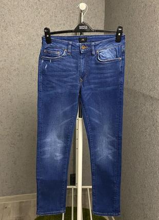 Синие джинсы от бренда river island1 фото