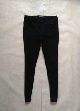 Брендовые черные джинсы скинни с высокой талией denim co, 12 размер.6 фото