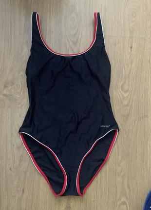 Купальник s /m atlantic спортивний чорний суцільний