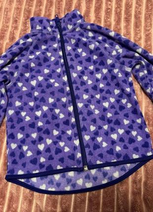 Флісова кофтинка для дівчинки