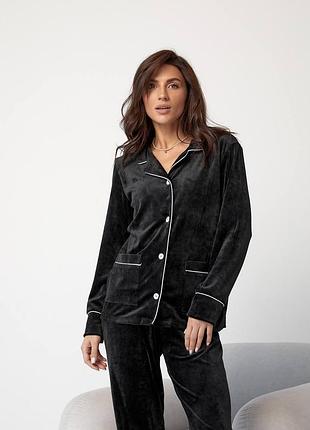 Велюровий костюм на гудзиках