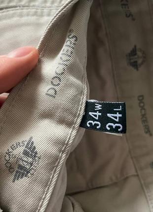 Штани штани чинос dockers beige pants 34x344 фото