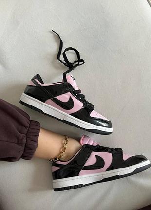 Nike sb dunk white pink lacquer1 фото