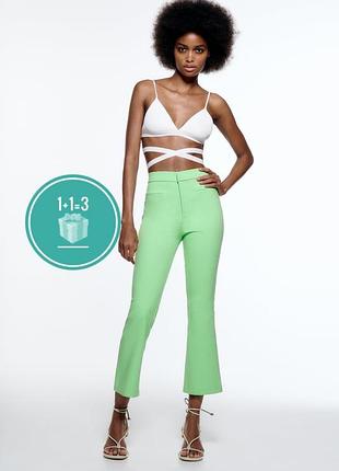Штаны брюки zara 3/4 хлопок