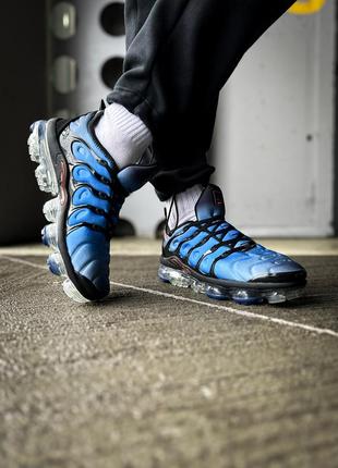 Кросівки nike air vapormax plus retro knicks blue black orange3 фото