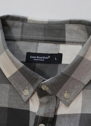 Четкая шведка / тенниска / рубашка на короткий рукав в приятных тонах от cedarwood state3 фото