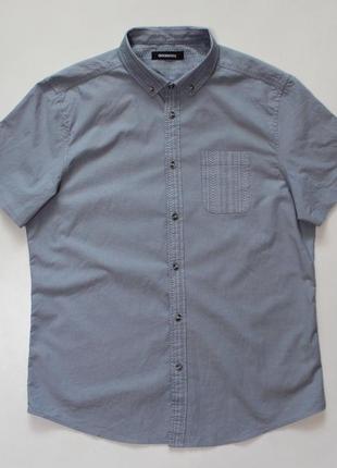 Четкая приталенная шведка / тенниска / рубашка на короткий рукав с контрастными вставками2 фото