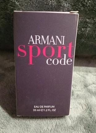 Мини парфюмы парфюмированная вода мужские giorgio armani sport code 35 ml