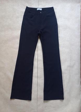 Брендовые черные штаны брюки клеш палаццо трубы с высокой талией на высокий рост mango, 36 размер.5 фото