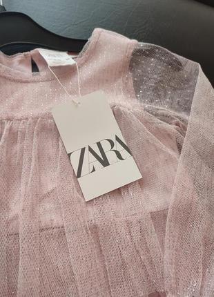 Святкова, ніжна сукня для дівчинки zara3 фото