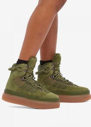 Стильні жіночі черевики хайтопи Gems adidas ivy park x super sleek boot gz44548 фото
