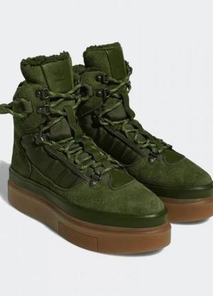 Стильные женские ботинки хайтопы adidas ivy park x super sleek boot gz4454