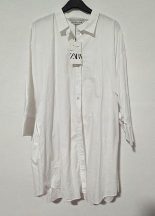 Платье-рубашка с поясом zara9 фото