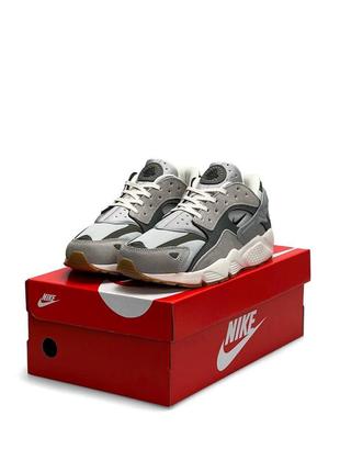 Мужские кроссовки nike air huarache runner gray olive#найк