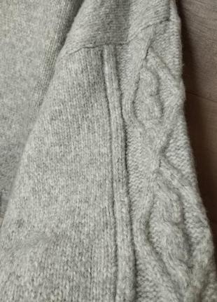 Стильний жіночий в'язаний светр об'ємні коси оверсайз h&m xl-2xl10 фото
