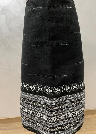 Стильная юбка женская плахта (запаска) ручной работы. п-1403 фото