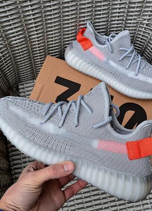 Adidas yeezy boost 350 v2 "tail gt"  женские кроссовки адидас 🆕 серые с красным