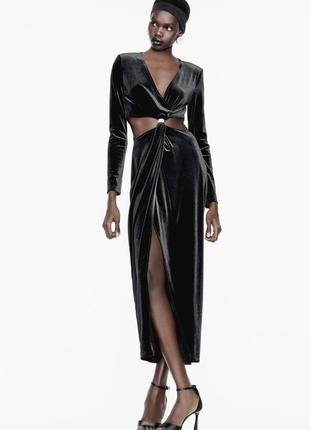 Zara стильне вельветове плаття розмір с1 фото