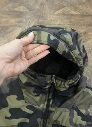 Куртка двухсторонняя хаки/милитари, военная окраска the north face8 фото