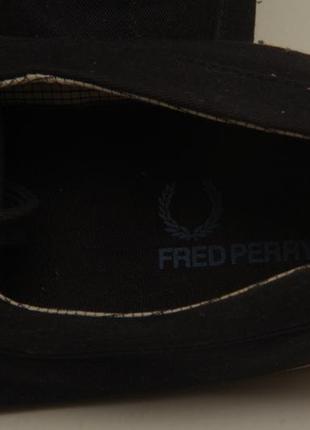 Fred perry рр 40 25.5 см кеды топсайдеры из хлопка4 фото