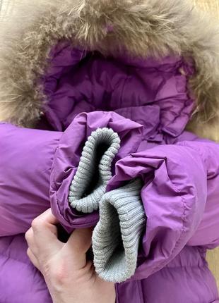 Зимний комбинезон комплект куртка курточка шуба полукомбинезон натуральный мех5 фото