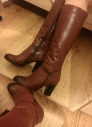 Сапоги новые,кожа,