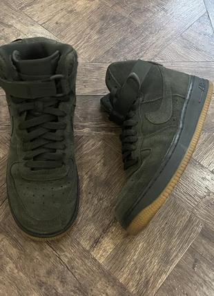 Хайтопы, высокие замшевые кроссовки, кеды nike cmft air