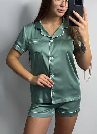 Жіноча шовкова піжама3 фото